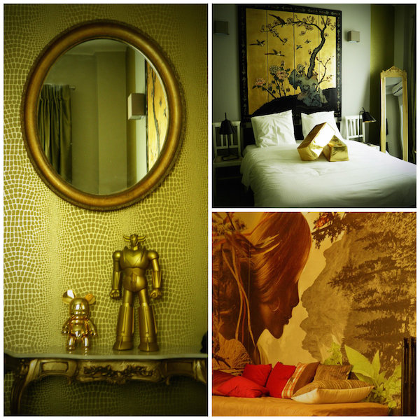 gouden kamer Hotel Mademoiselle Juan Les Pins