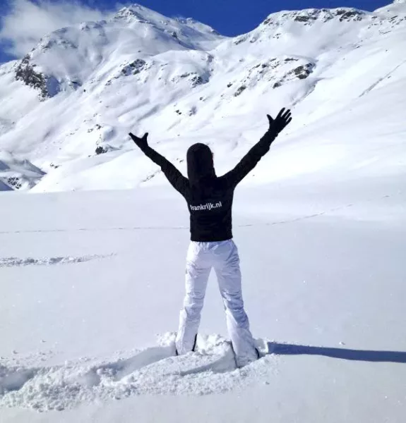 carole in val thorens ijsduiken en ijsrijden