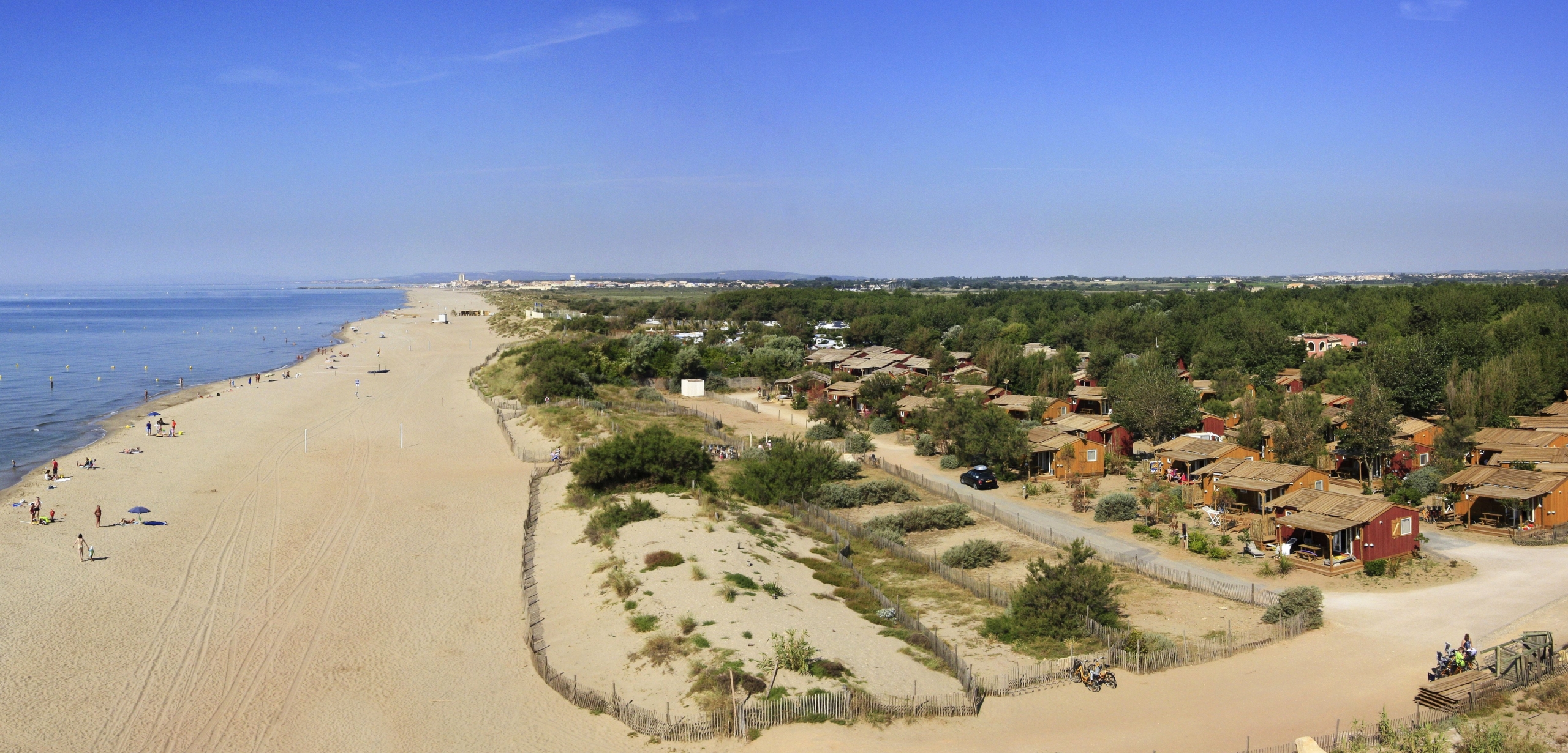 glamping campin Le serignan plage languedoc roussillon