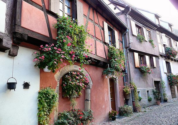 Elzas wijndorpen Eguisheim