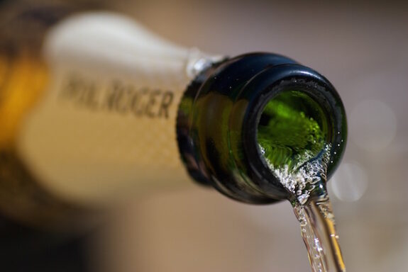 Champagne fles