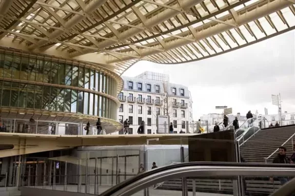 Forum des Halles - architectuur Parijs vernieuwd - winkelcentrum