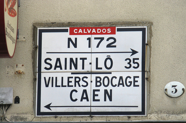 Calvados weg bord
