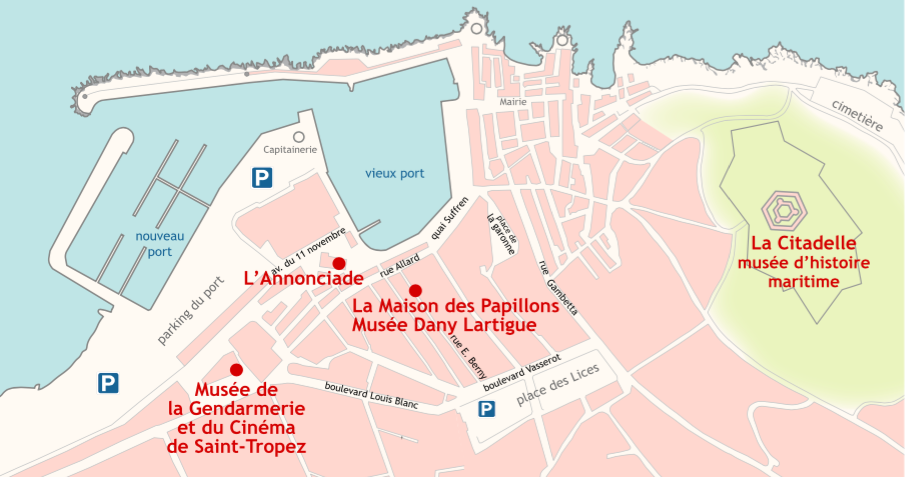locatie musee de la Gendarmerie en du Cinema in Saint Tropez