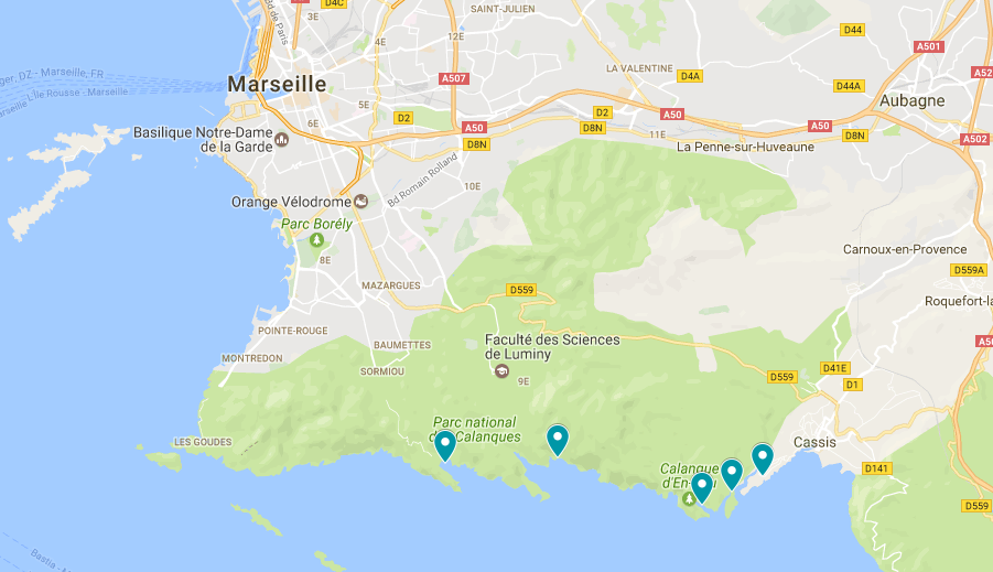 Mooiste calanques Cassis Marseille