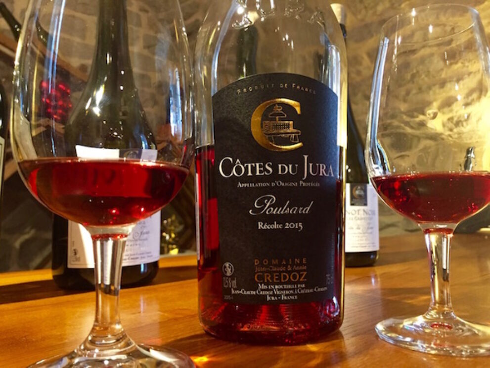 Rode wijn uit Cotes du Jura