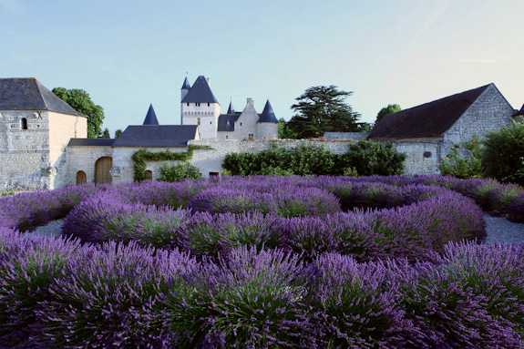 Die Garten von Chateau du Rivau im Loire