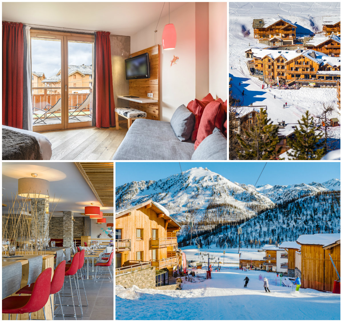 Anova berghotel Montgenèvre wintersport bergwandelen gezellig trendy hip sneeuw