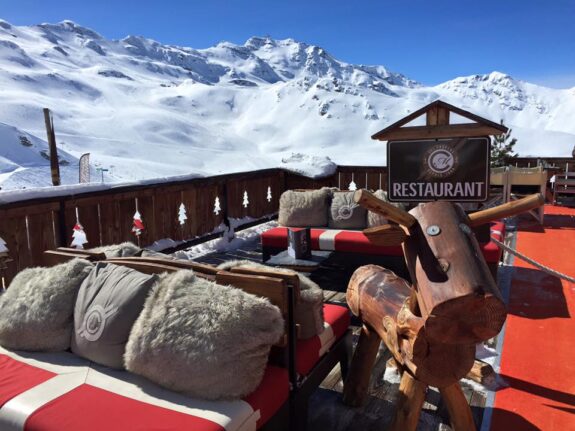 Wat een panorama bij Chalet de la Marine in Val Thorens