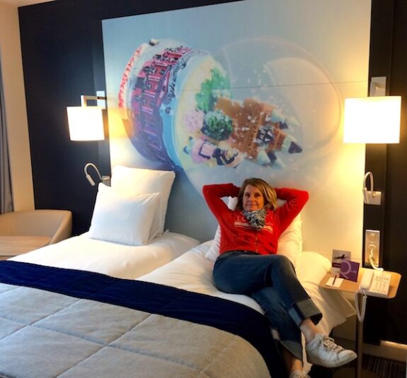Josee in een hotel in Toulouse