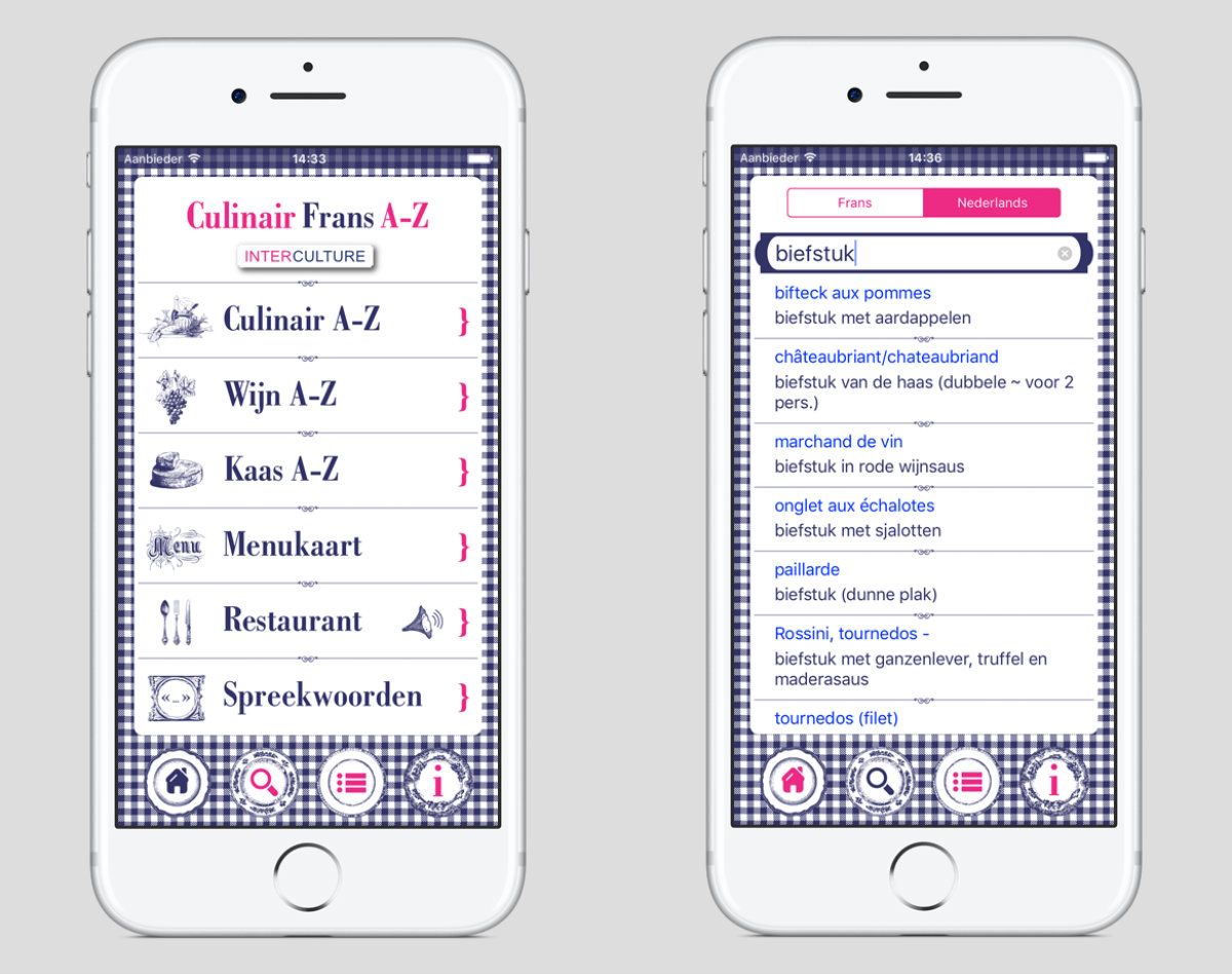 Franse taal app Interculture Culinair Frans