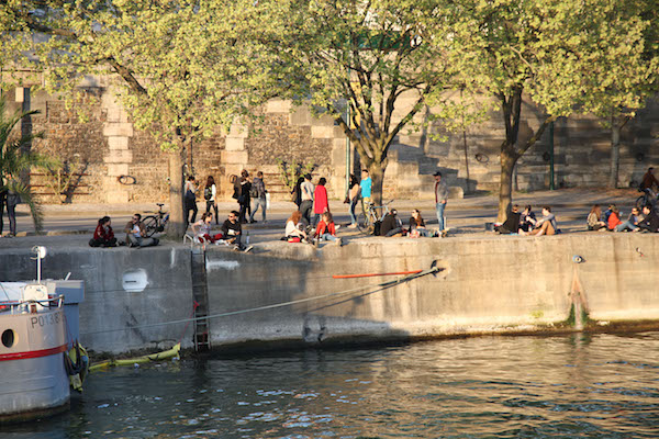 Parijs Park oevers Rives de Seine