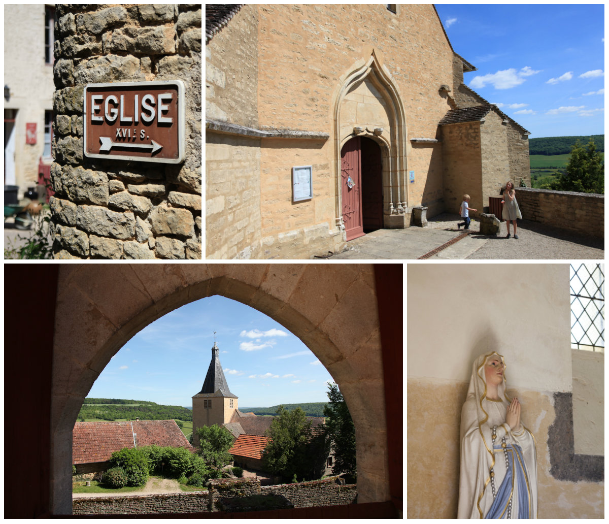 Chateauneuf Bourgogne prachtig dorpje kerk