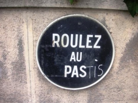 Verkeersboord "Roulez au Pas"