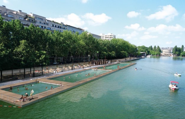 Paris Plage 2017 Seine strand zomer Bassin de la Villette zwemmen