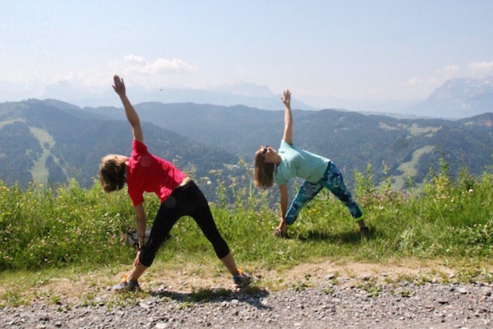 Yoga in de Franse Alpen