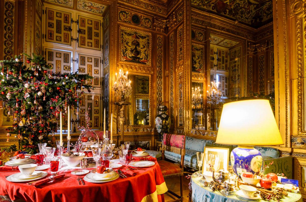 chateau de Vaux-le-Vicomte Parijs tuinen kerstversiering