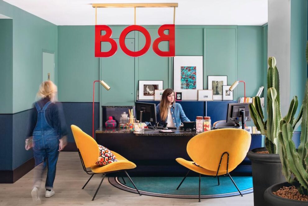 BOB HOtel designhotel Parijs wijk Montparnasse receptie