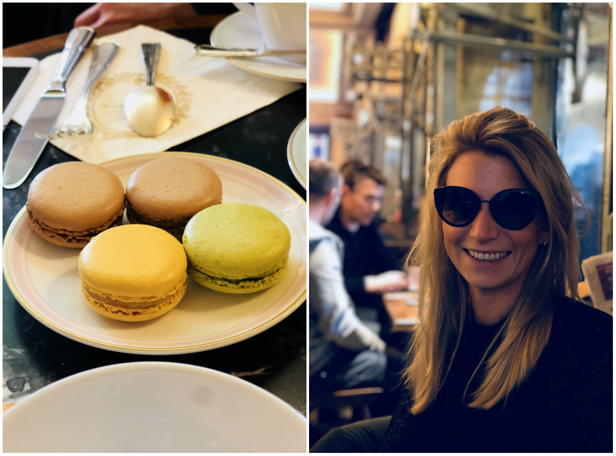 romantisch weekend in Parijs Laduree macarons en Café Hugo Place des Vosges