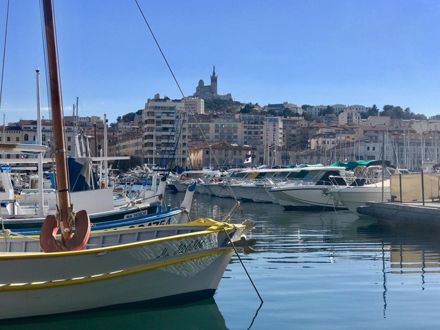 Marseille Vieux-Port boten basiliek