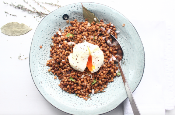 Franse linzensalade