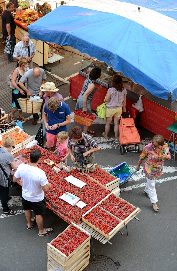 Markt in Figéac (Lot)