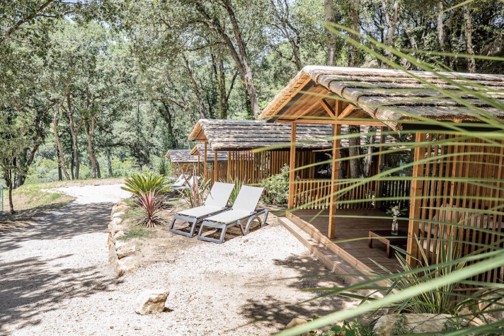 Cabanes foret Vallee verte familiecamping lodges safaritenten Zuid-Frankrijk