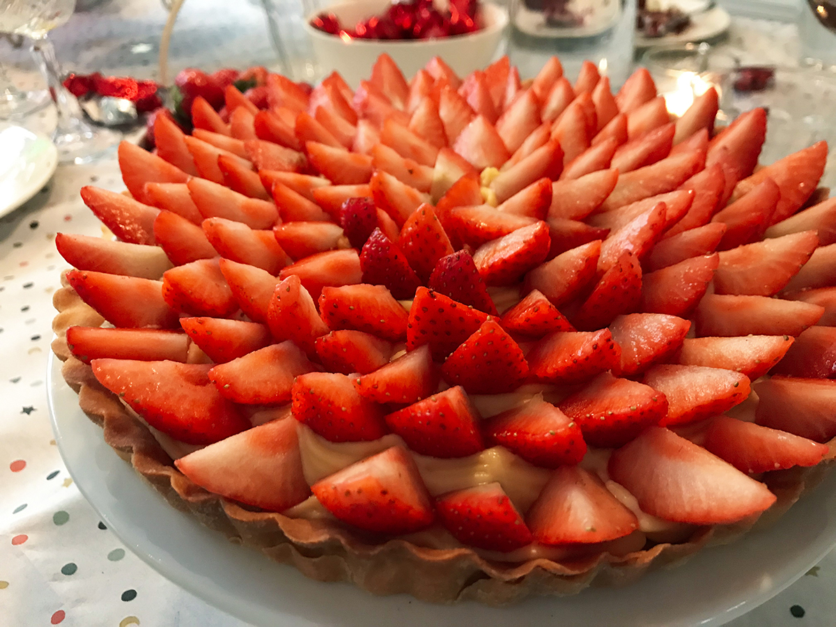 Tarte aux fraises aardbeien