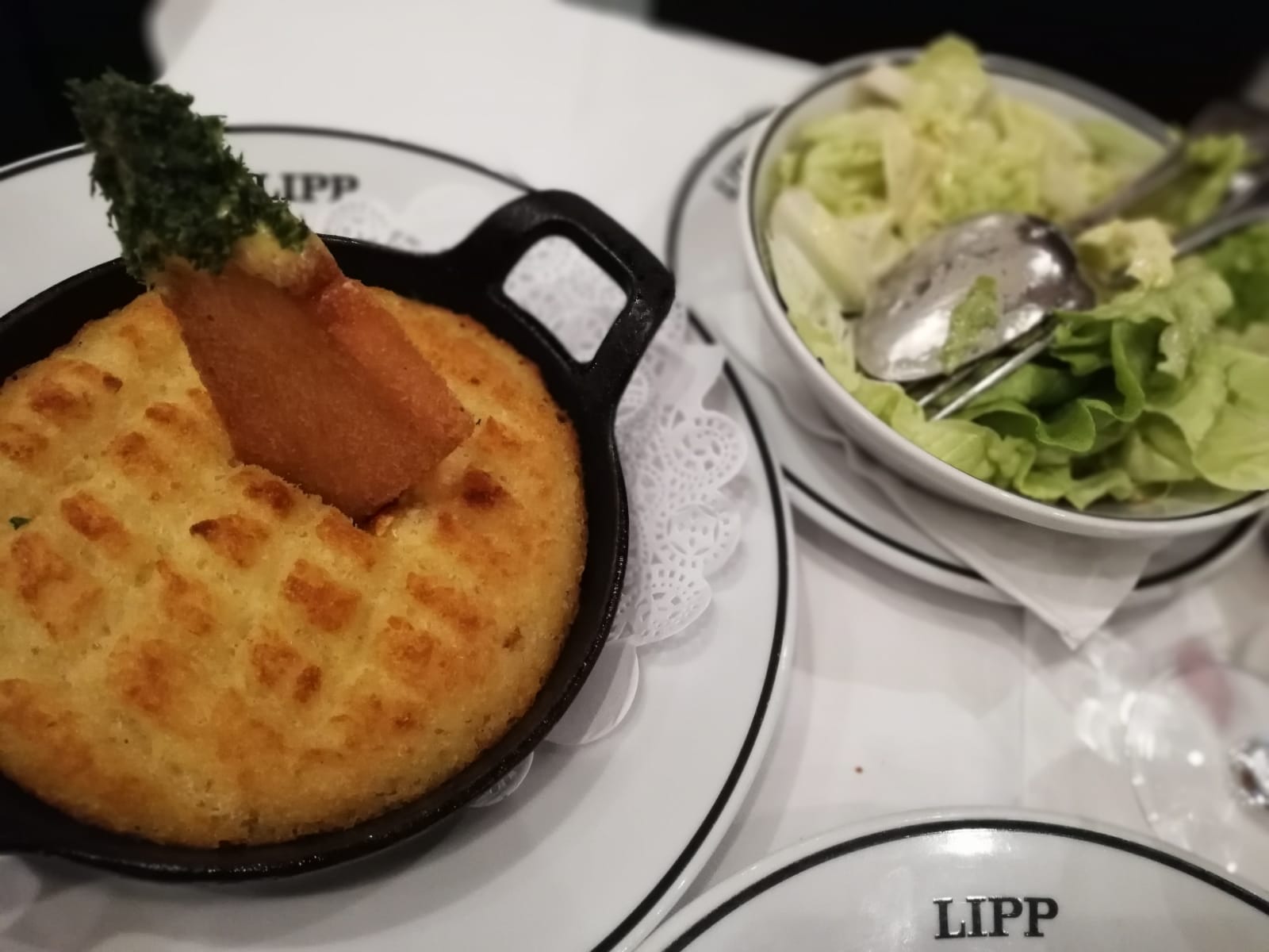 brandade met salade Brasserie Lipp Parijs