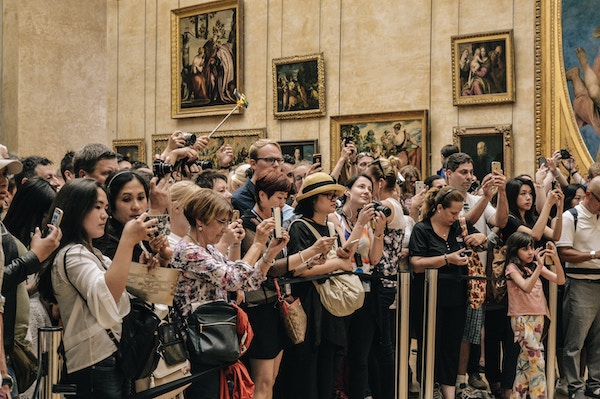 Louvre Mona Lisa drukte
