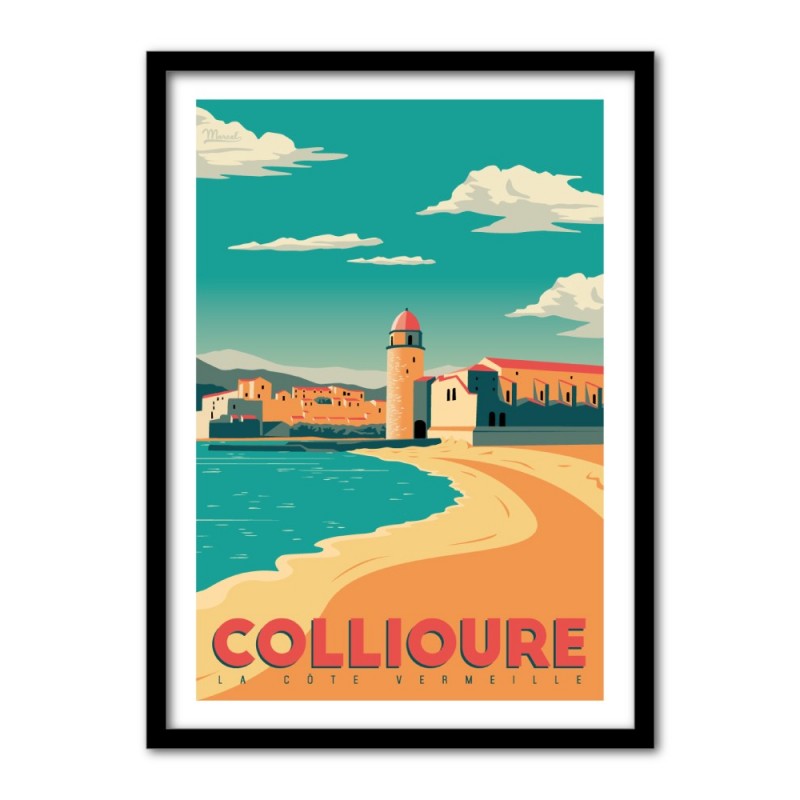 Collioure nogstalgische affiches Franse bestemmingen