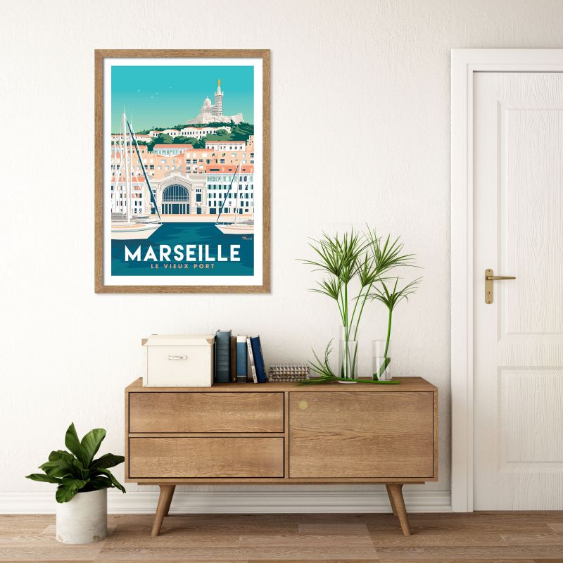 Marseille nogstalgische affiches Franse bestemmingen