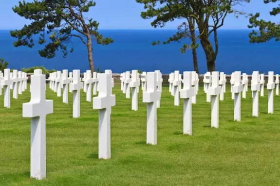 D-Day stranden Amerikaanse begraafplaats