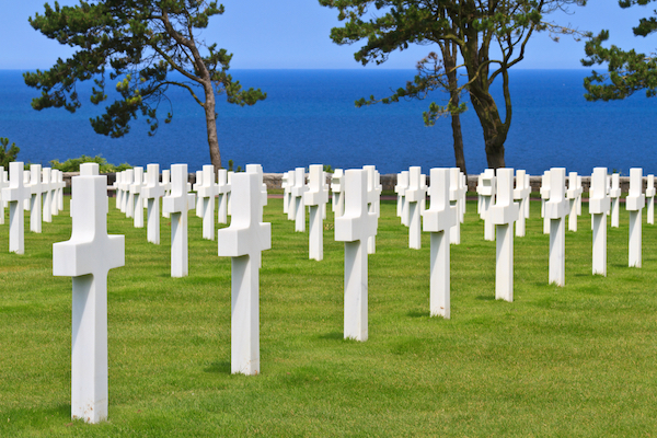 D-Day stranden Amerikaans begraafplaats