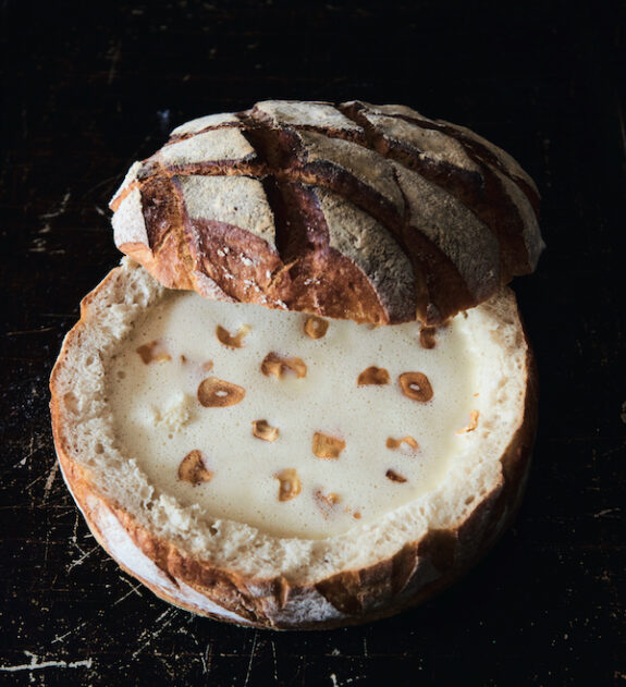 Franse knoflooksoep