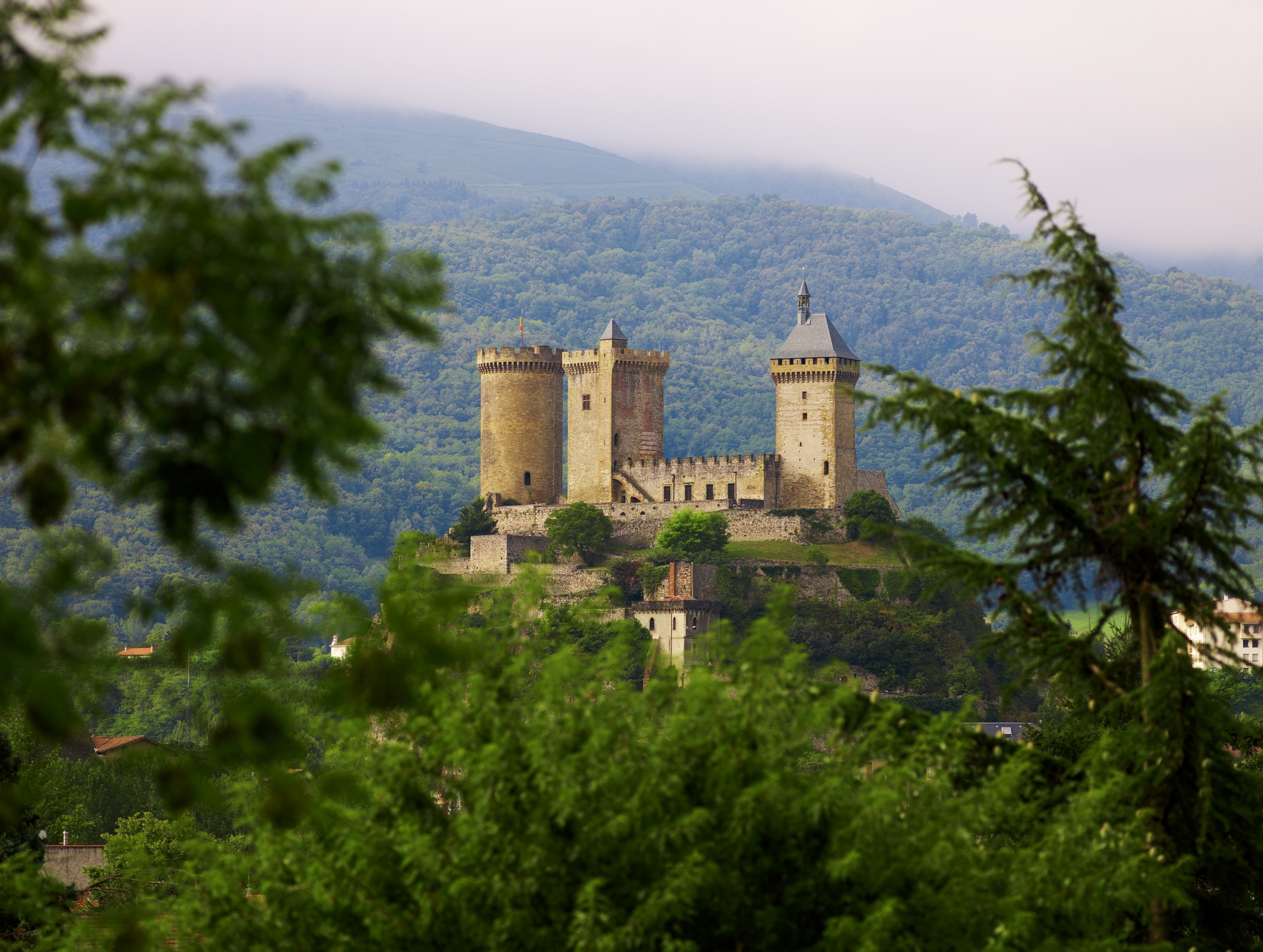 Ariege departement Pyreneeen kasteel Foix