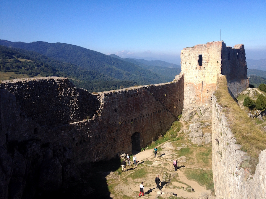 Ariege departement Pyreneeen kasteel Montsegur