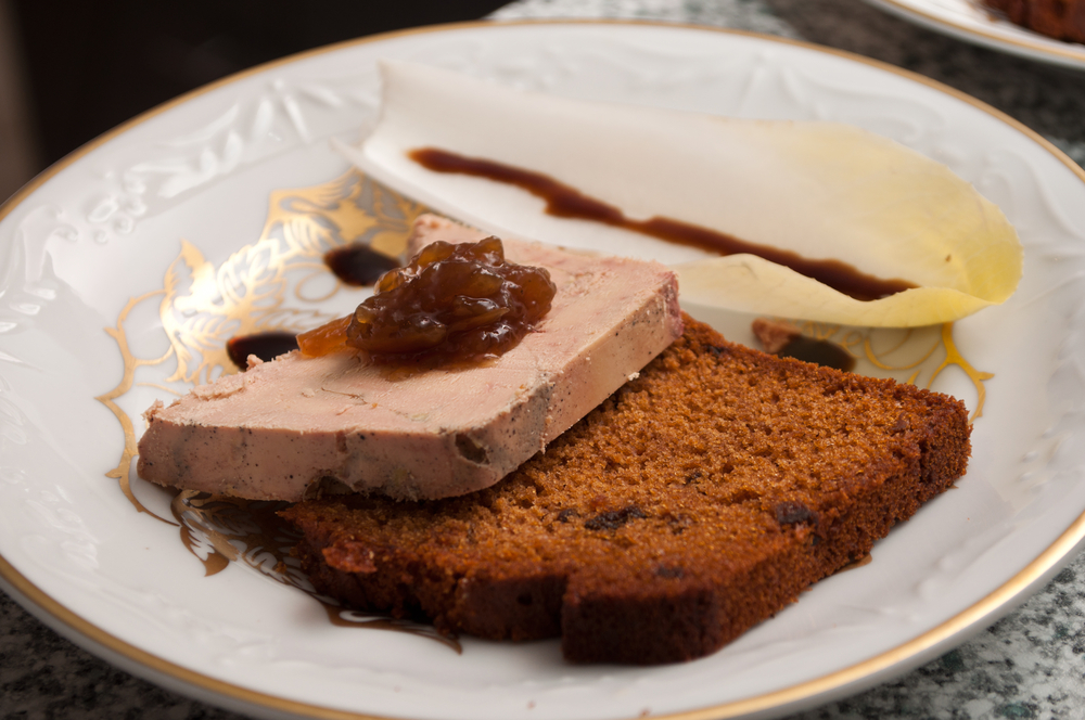 foie gras met pain d epices ontbijtkoek