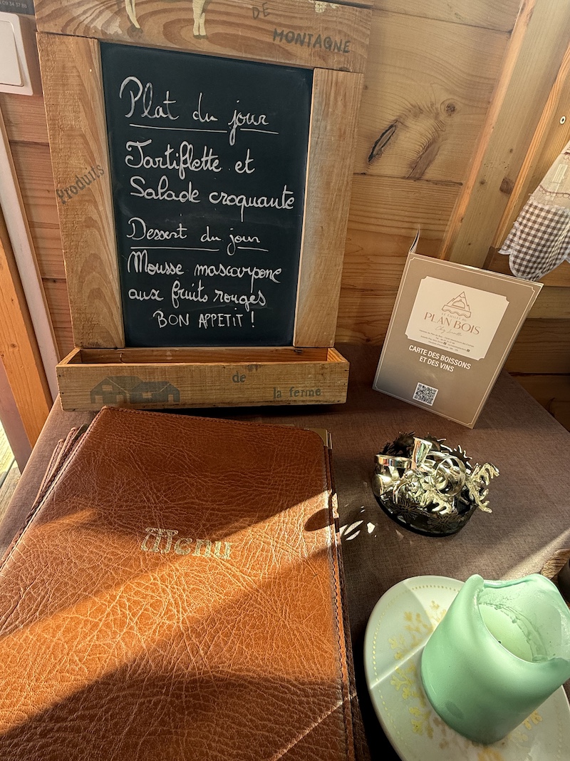 Restaurant Chalet Plan du Bois -Montchavin skigebied La Plagne