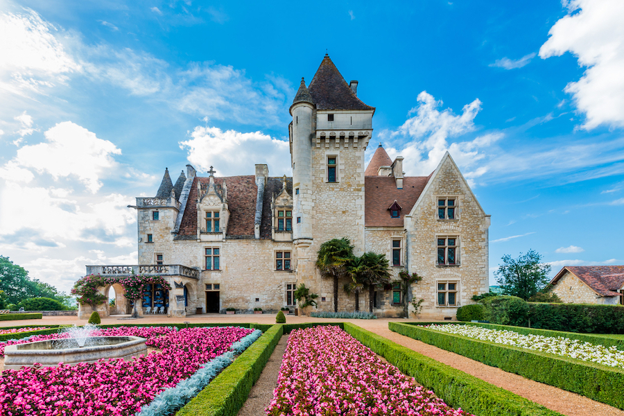 Chateau des milandes who belong to josephine baker in dordogne Perigord
