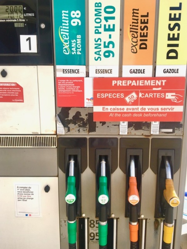 benzine brandstof frankrijk e10 soorten