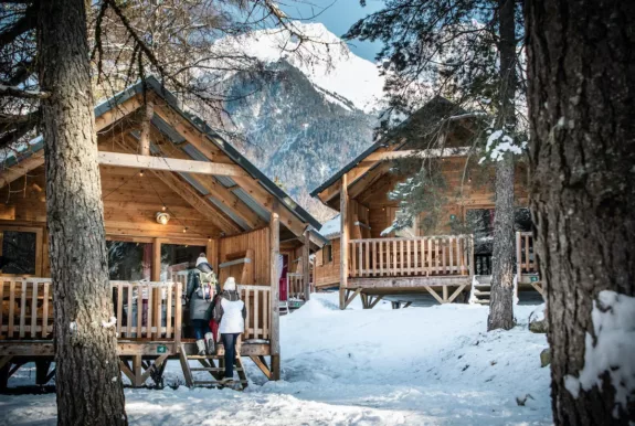 Huttopia winterchalets Franse Alpen