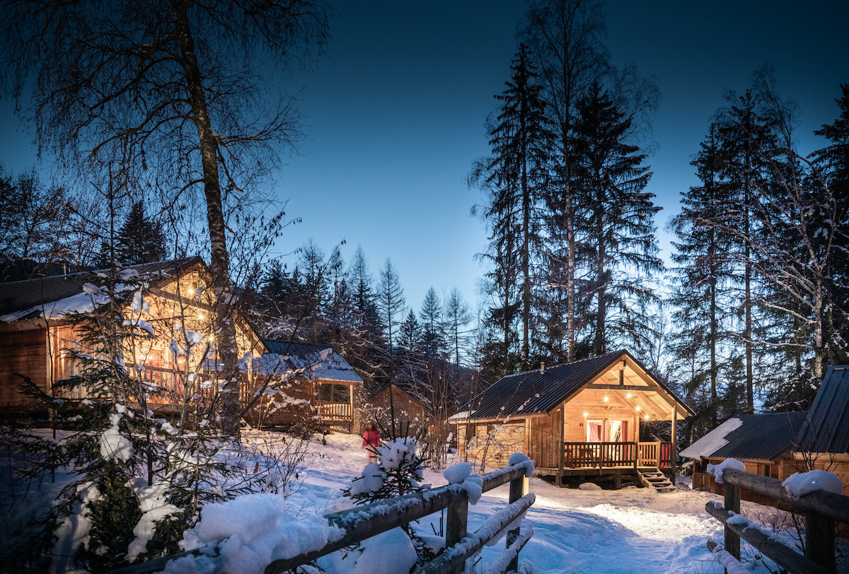 Huttopia winterchalets Franse Alpen