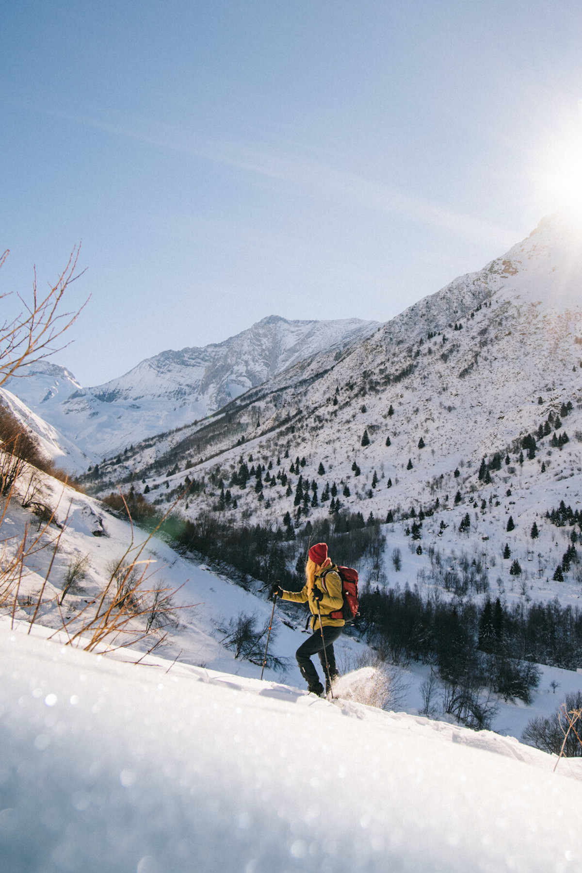 Huttopia winterchalets Franse Alpen skien