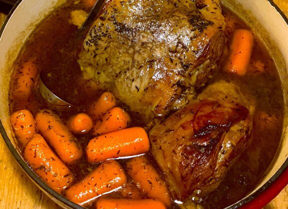 gestoofde lamsbout gigot d'agneau recept