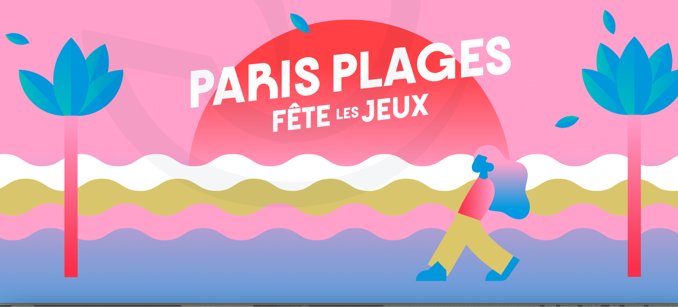 Paris Plages Fete les Jeux 2024 affiche