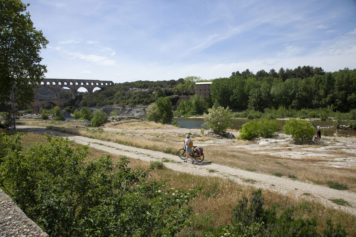 Pont du Gard met de fiets