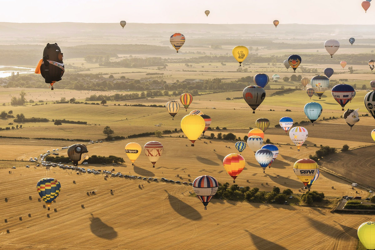 Luchtballonnenfestival in de Lorraine Lotharingen Meuse