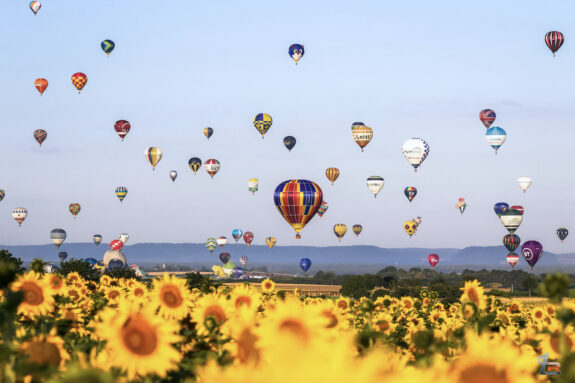Luchtballonnenfestival in de Lorraine Lotharingen Meuse
