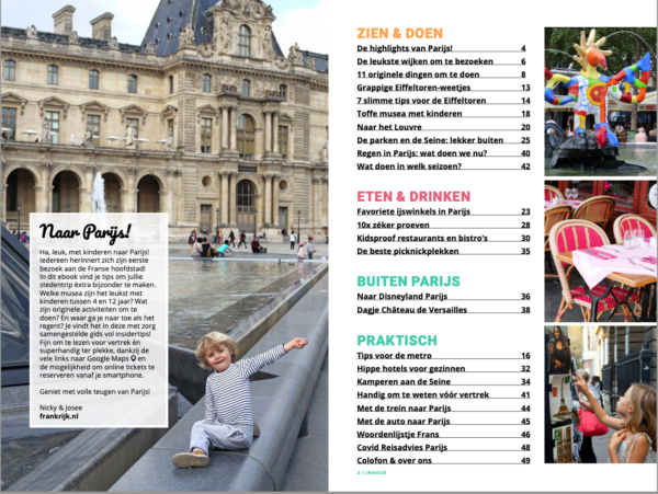 Parijs met kids inhoud ebook pagina